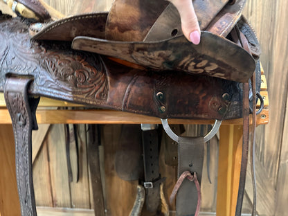 15” Circle Y Martha Josey Barrel Racing Saddle Model 3575