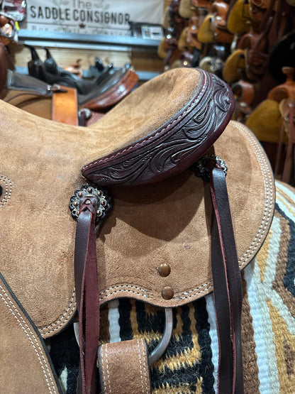 15”, 16” SILVER ROYAL CHANDLER WESTERN ROPING SADDLE MODEL 1035
