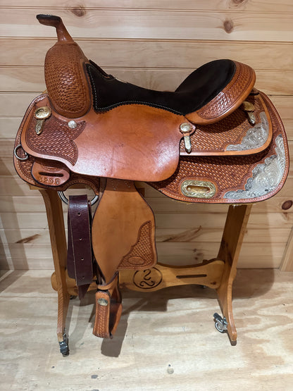 15” Billy Cook Genuine Sulphur OK Western Show Saddle Model 3298