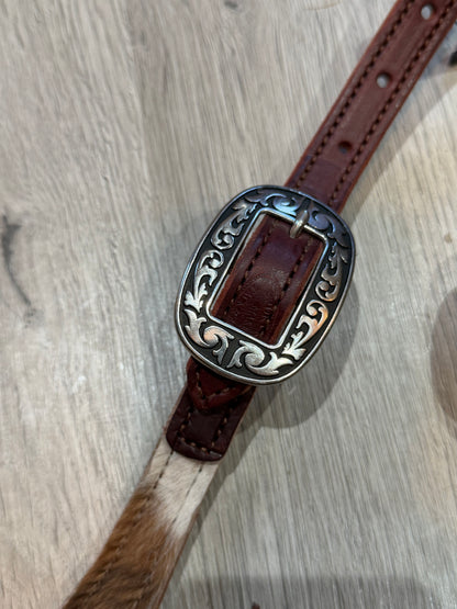 Jeremiah Watt Cowhide One Ear Headstall– Premium Amish Leather by Spur Creek Tack