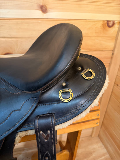 17” Australian Stock Saddle Co Santa MK III Enduro Aussie Saddle by James Saddlery