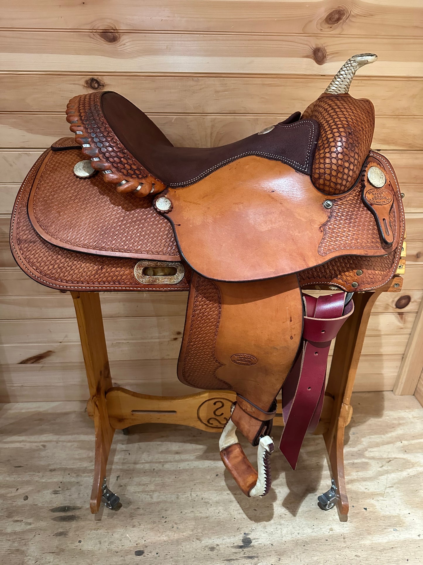 15.5” Billy Cook Maker Reiner Western Saddle Model 1605