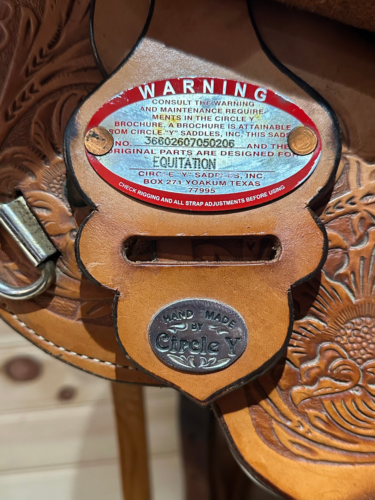 16” Circle Y Equitation Show Saddle model 3660