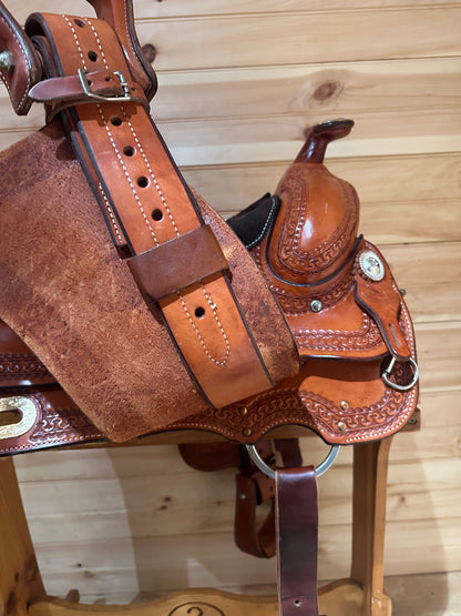 16” Billy Cook Maker Sulphur OK Reiner Western Saddle Model 8915