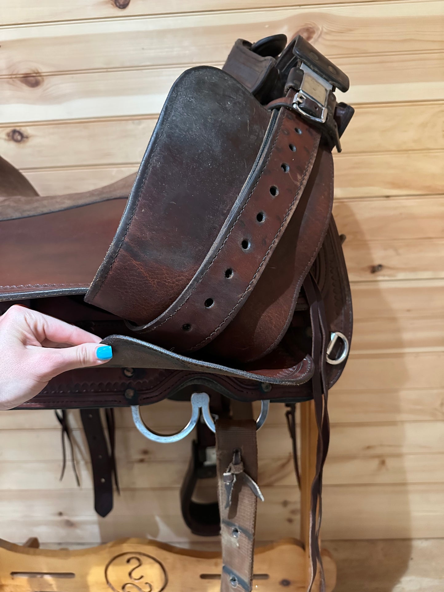 16” Circle Y Topeka Flex-Lite Western Trail Saddle Model 1651