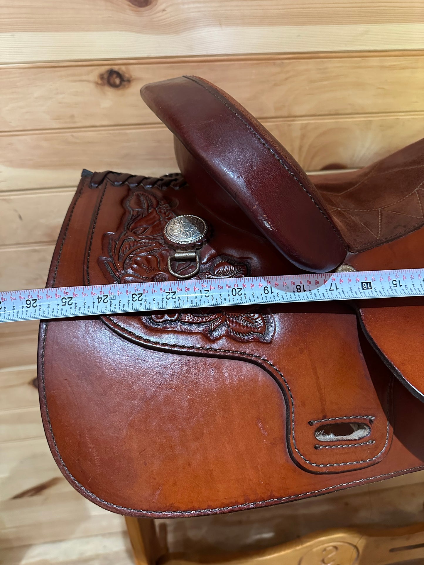16” Tex Tan Hereford Prairie Rose Western Saddle 08-99686