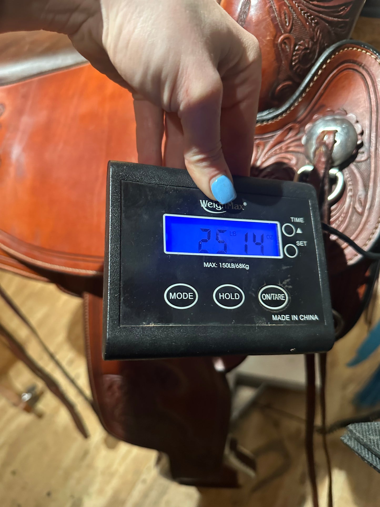 17” Circle Y Flex2 Cactus Flower Western Trail Saddle Model 1659