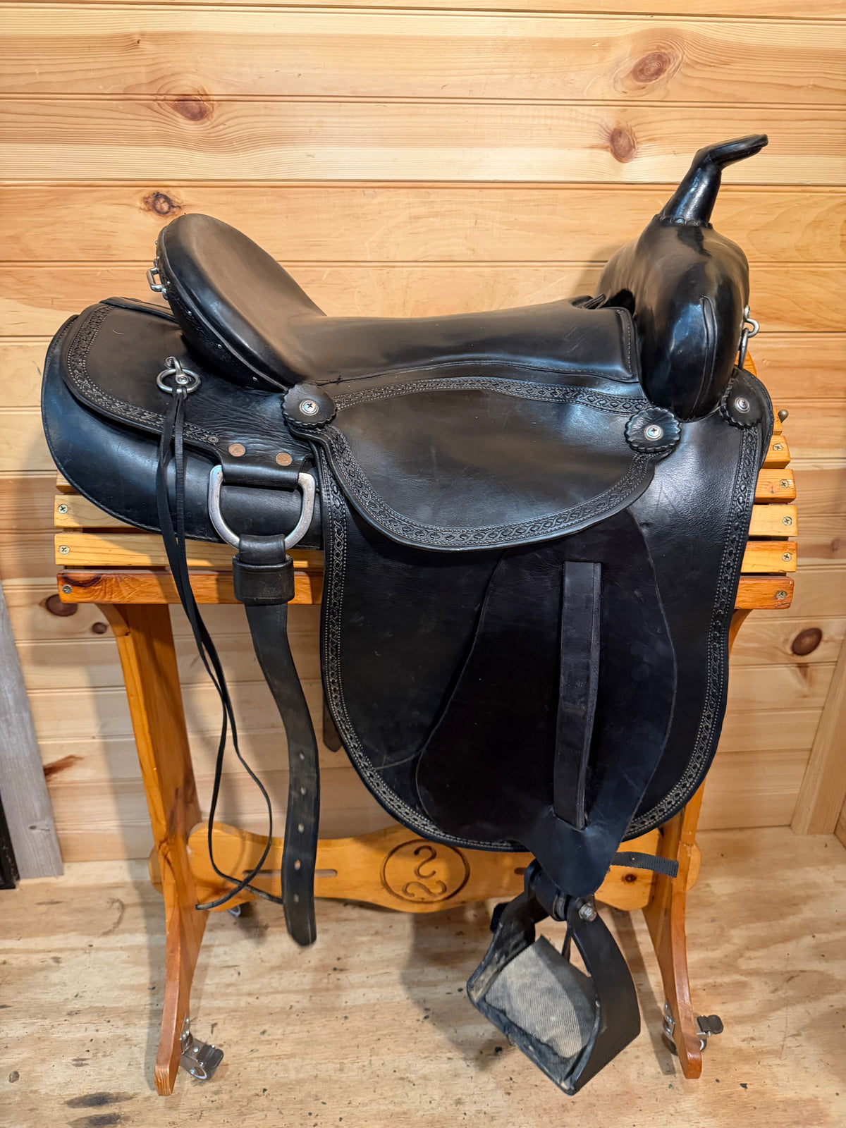 16.5” Eli Miller The Kentuckian Gaited Western Plantation Trail Saddle