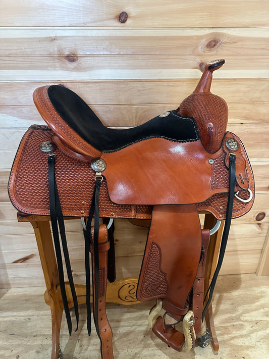 16” Billy Cook Original Western Trail Saddle Model 1536 Sulphur, OK