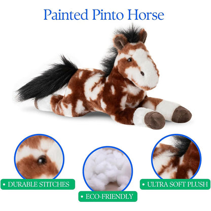 Wild Onez Barnyard by Zoologee - 16" Pinto Floppy Horse