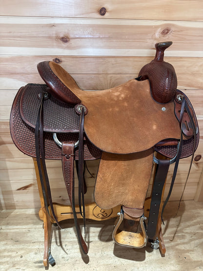 16” Diamond K Saddlery Ranch Roper Western Saddle