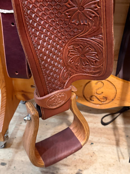 15.5" Paul Taylor Cowboy Ranch Western Saddle