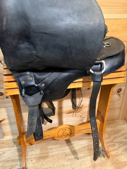 16.5” Eli Miller The Kentuckian Gaited Western Plantation Trail Saddle
