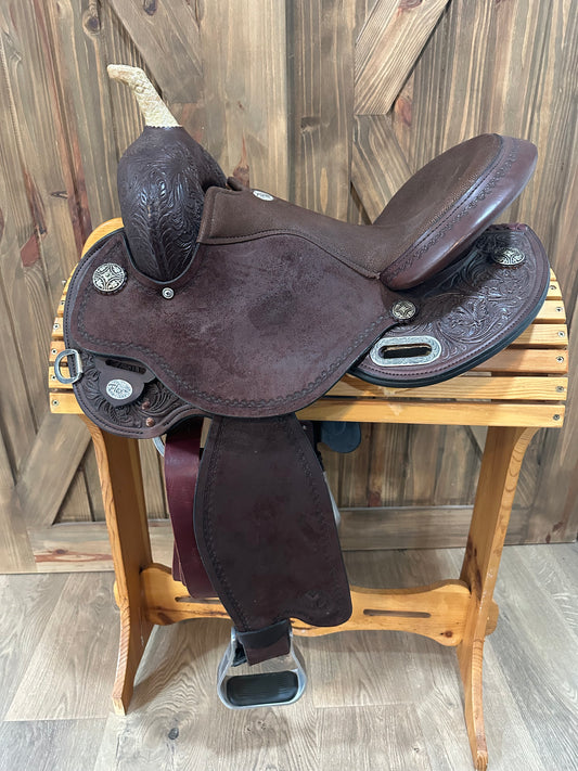 14.5” Circle Y Kelly Kaminski Swift Flex2 Barrel Racer Saddle Model 1522