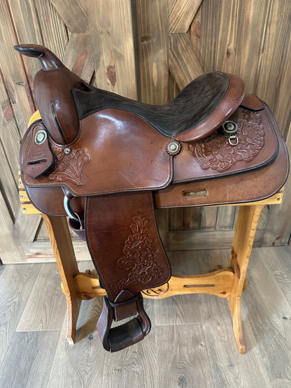 15”’Crates Saddlery Western Trail Saddle Model 133