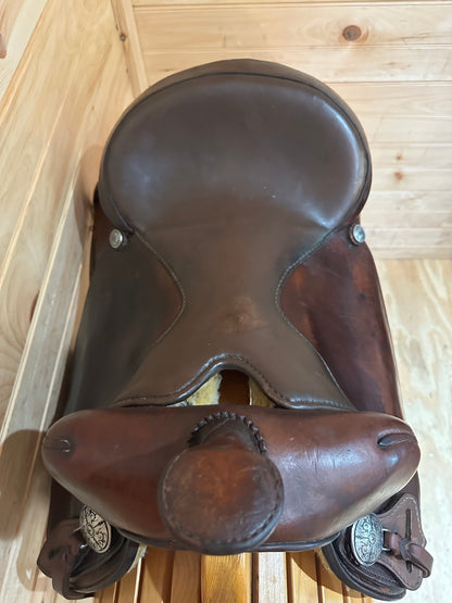 16” Tex Tan Hereford Round Skirt Western Trail Saddle Model 08-797C6
