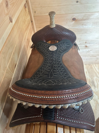15” Billy Cook Maker Sulphur, OK Barrel Racing Saddle Model 1530