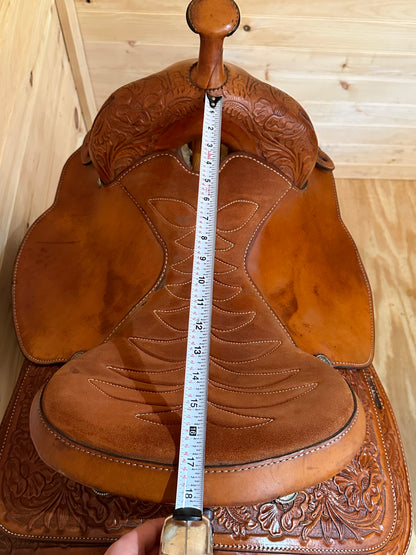 16” Tex Tan TexFlex Western Trail Saddle Model 08-TF400R6