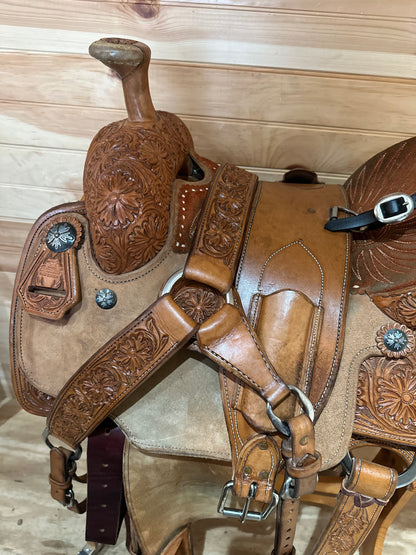 15” Equitech Team Roper Western Saddle