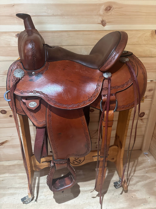 15” Circle Y Alpine Flex2 Western Trail Saddle Model 2377