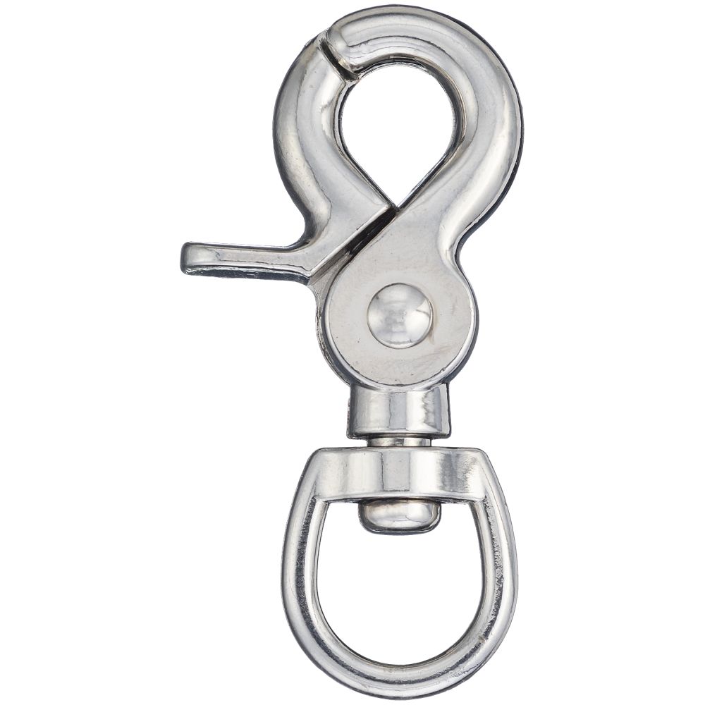 1/2" Oval Eye Swivel Scissor Snap NP