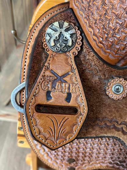 15.5” Reinsman Cody Clark Mounted Shooting Saddle