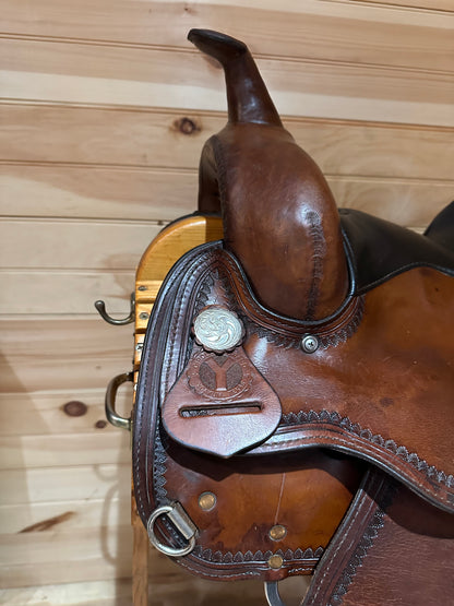 15” Circle Y Topeka Flex-Lite Western Trail Saddle Model 1551
