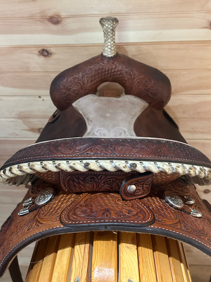 14.5” Circle Y Martha Josey Ultimate Barrel Racing Saddle Model