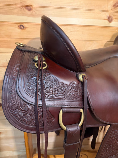 16” Circle Y Carlsbad Flex-Lite Western trail saddle Model 2376