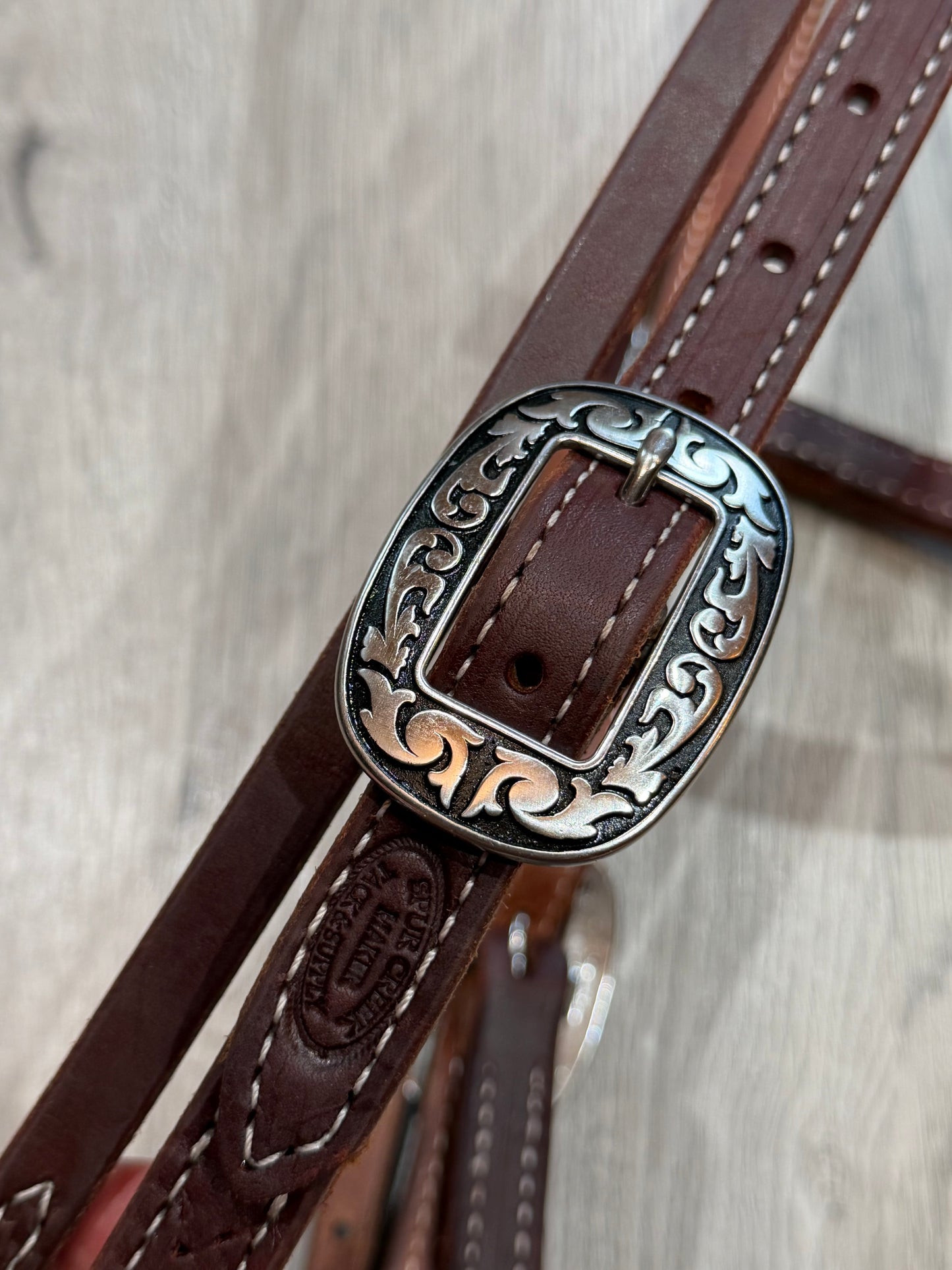 Jeremiah Watt Browband Quick Change Headstall– Premium Amish Leather by Spur Creek Tack