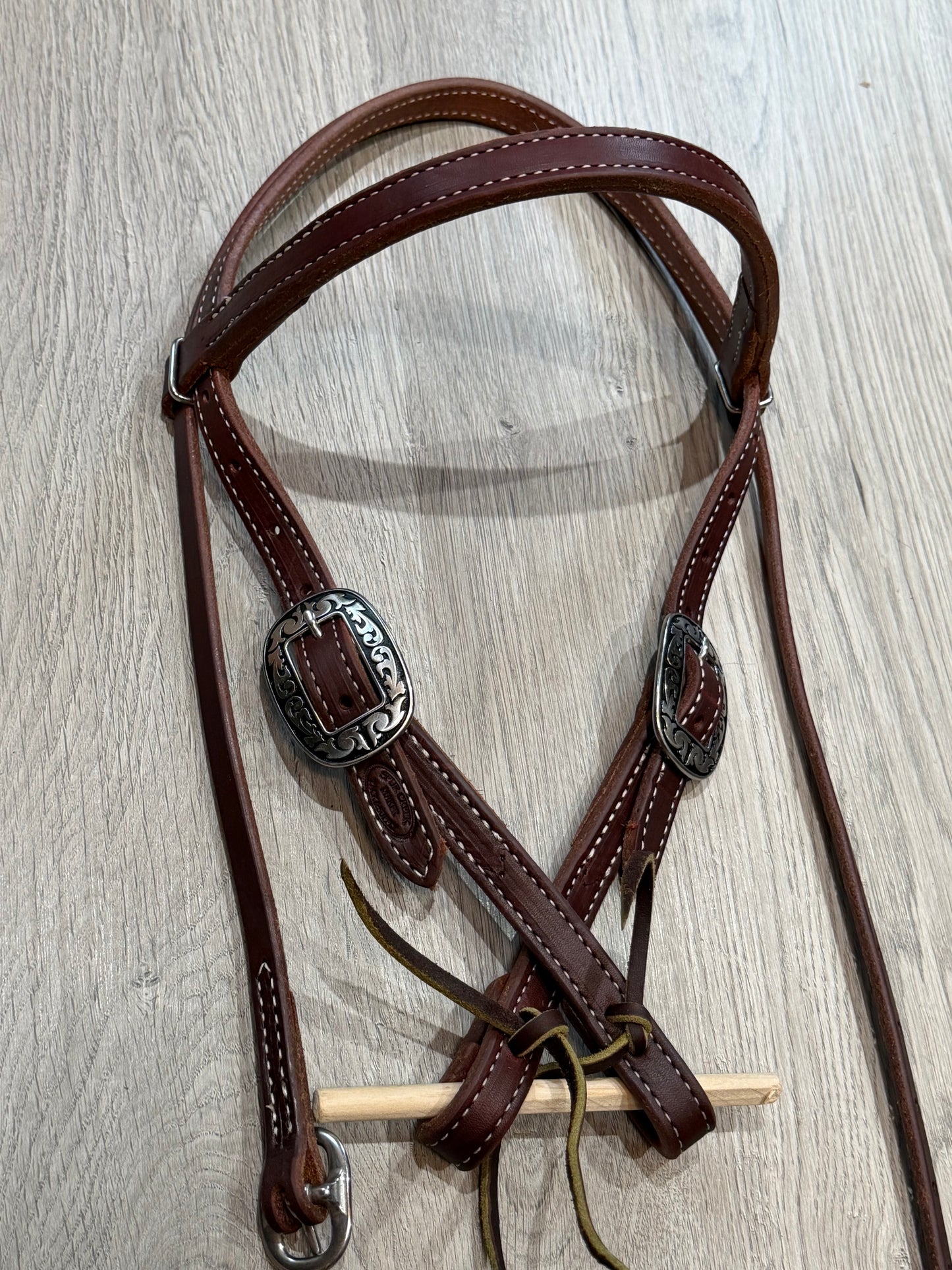 Jeremiah Watt Browband Quick Change Headstall– Premium Amish Leather by Spur Creek Tack