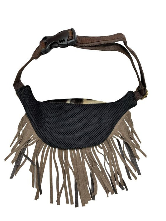 Klassy Cowgirl Genuine Leather Hair on Cowhide Fringe Fanny Pack