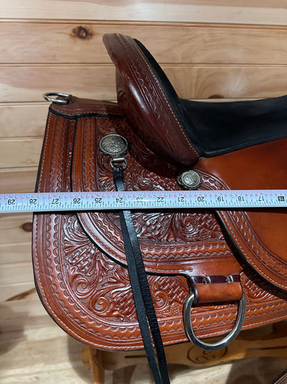 17” Circle Y Flex-Lite Western Trail Saddle Model 1558