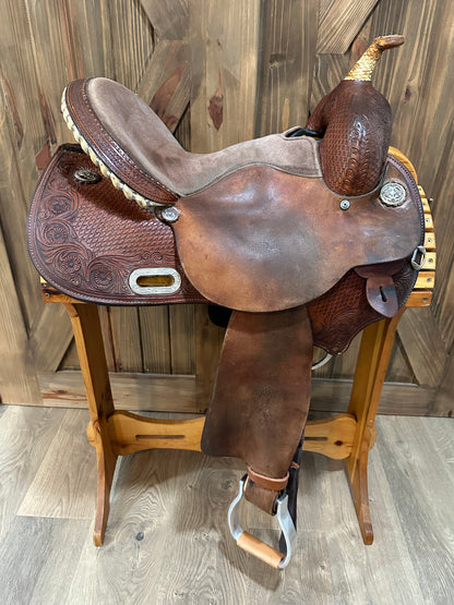 15” Circle Y Velocity Flex-Lite Barrel Racing Saddle