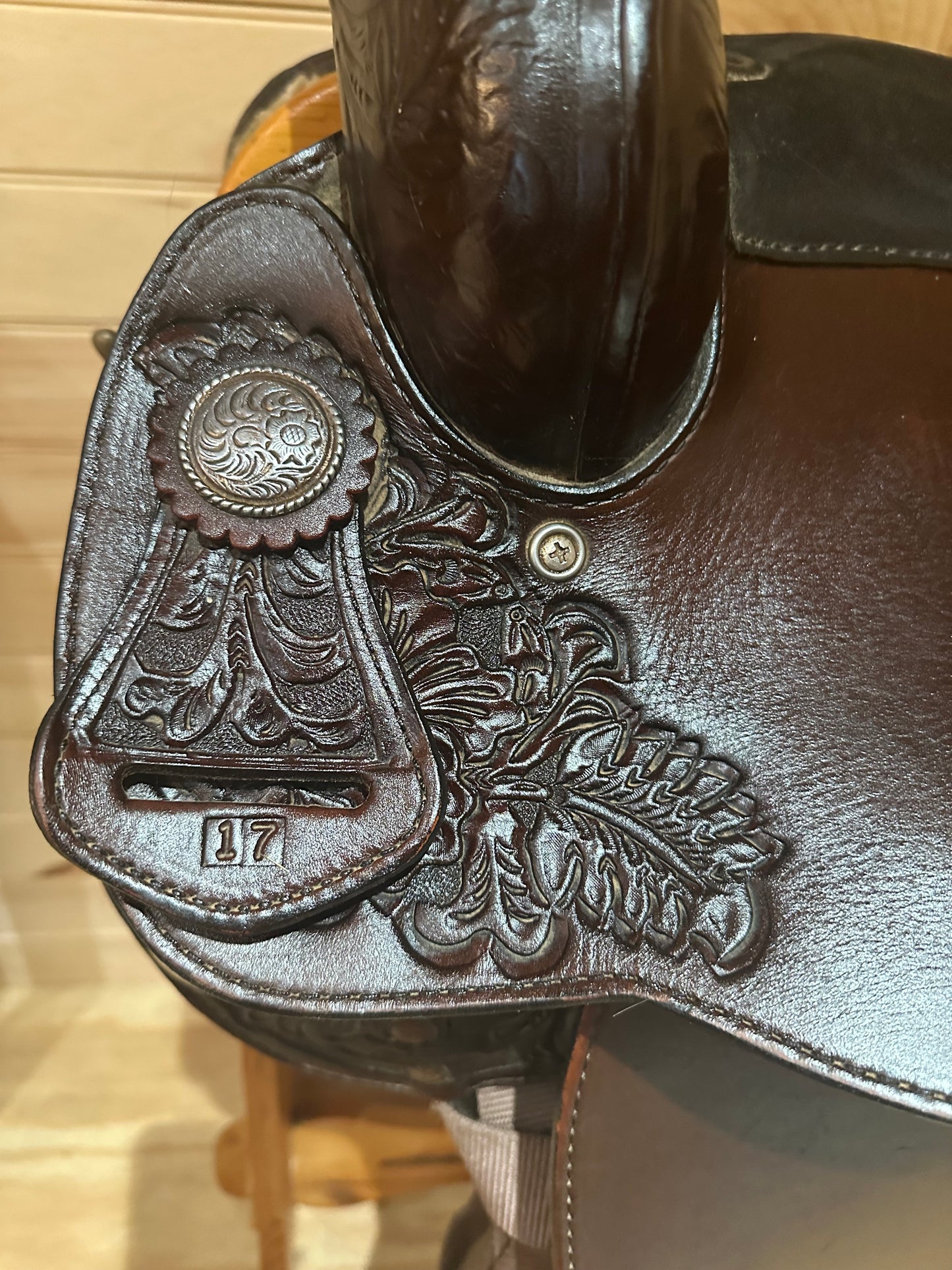 17” Tex Tan Hereford Western Trail Saddle Model 08-4903C7