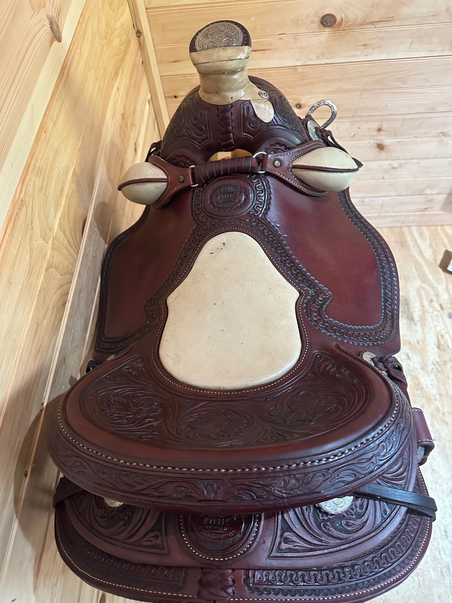 18” RW Bowman B-Light Silver Western Ranch Trail Saddle Model 9478