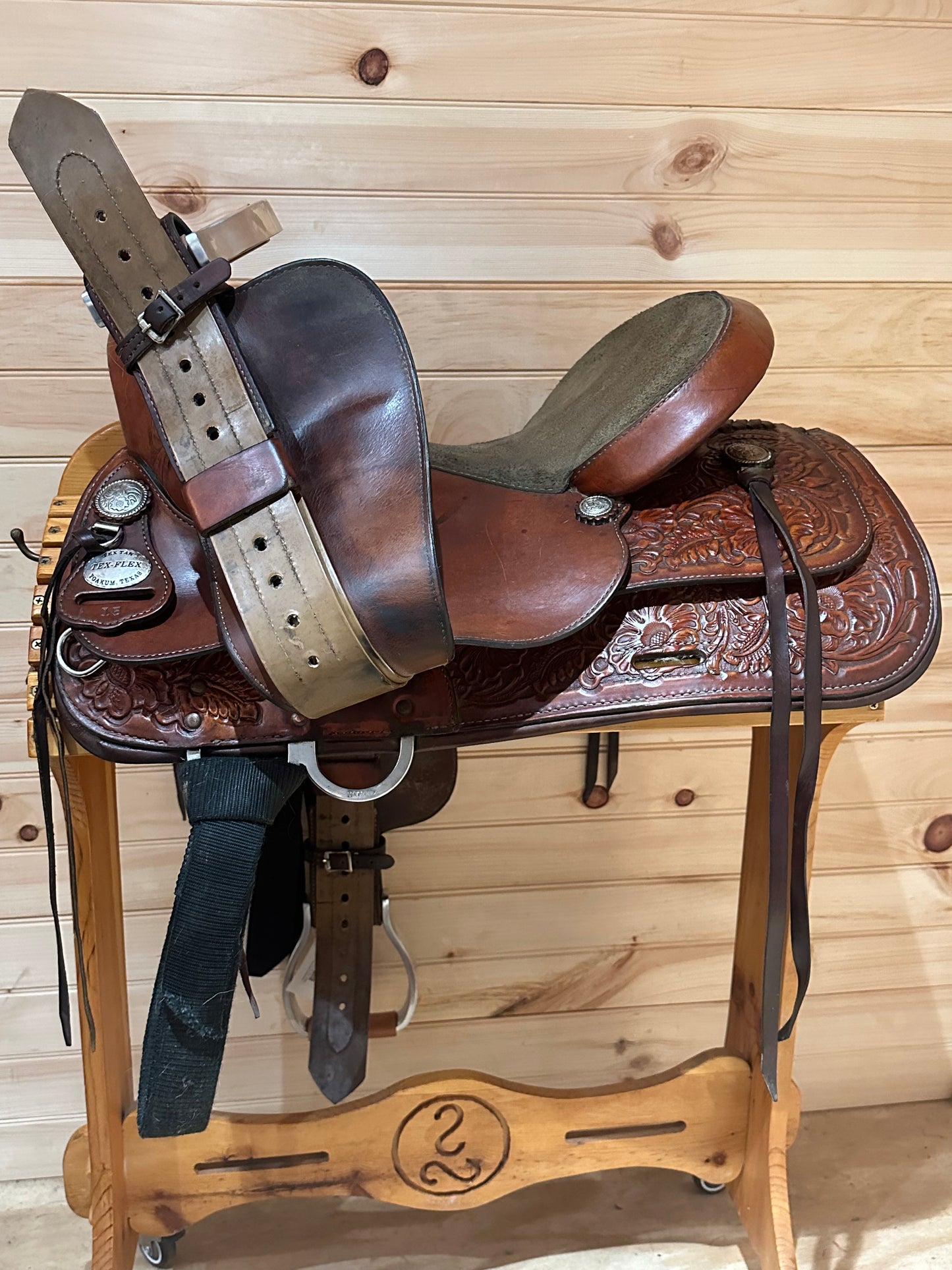 15” Tex Tan TexFlex Western Trail Saddle Model 08-TF400R5