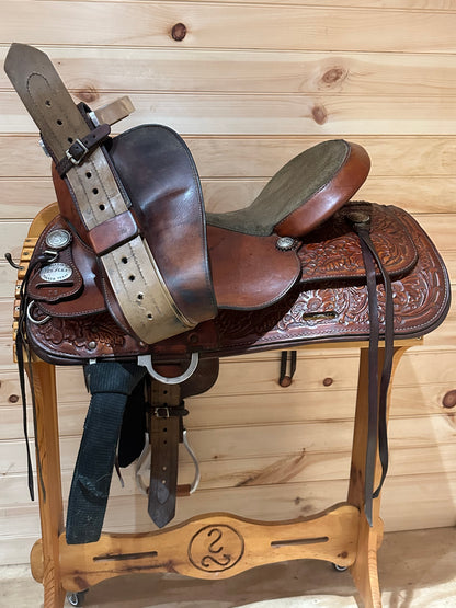 15” Tex Tan TexFlex Western Trail Saddle Model 08-TF400R5