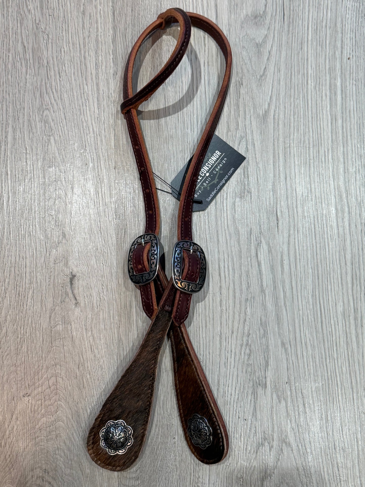 Jeremiah Watt Cowhide One Ear Headstall– Premium Amish Leather by Spur Creek Tack