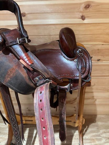 14” Clinton Anderson Aussie Stock Saddle by Martin Saddlery