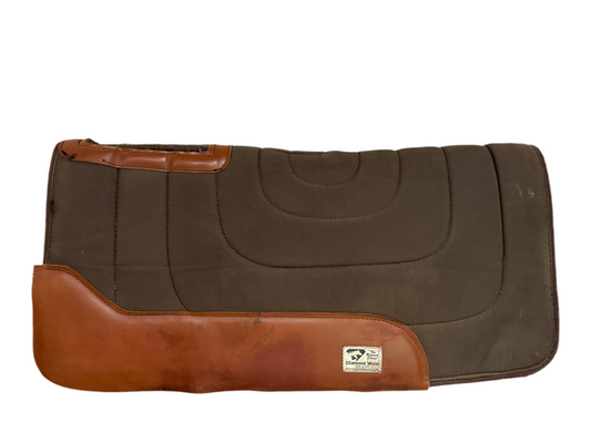 Diamond Wool Foam core Shock Absorber Western Saddle Pad, 32”L x32”D x1”