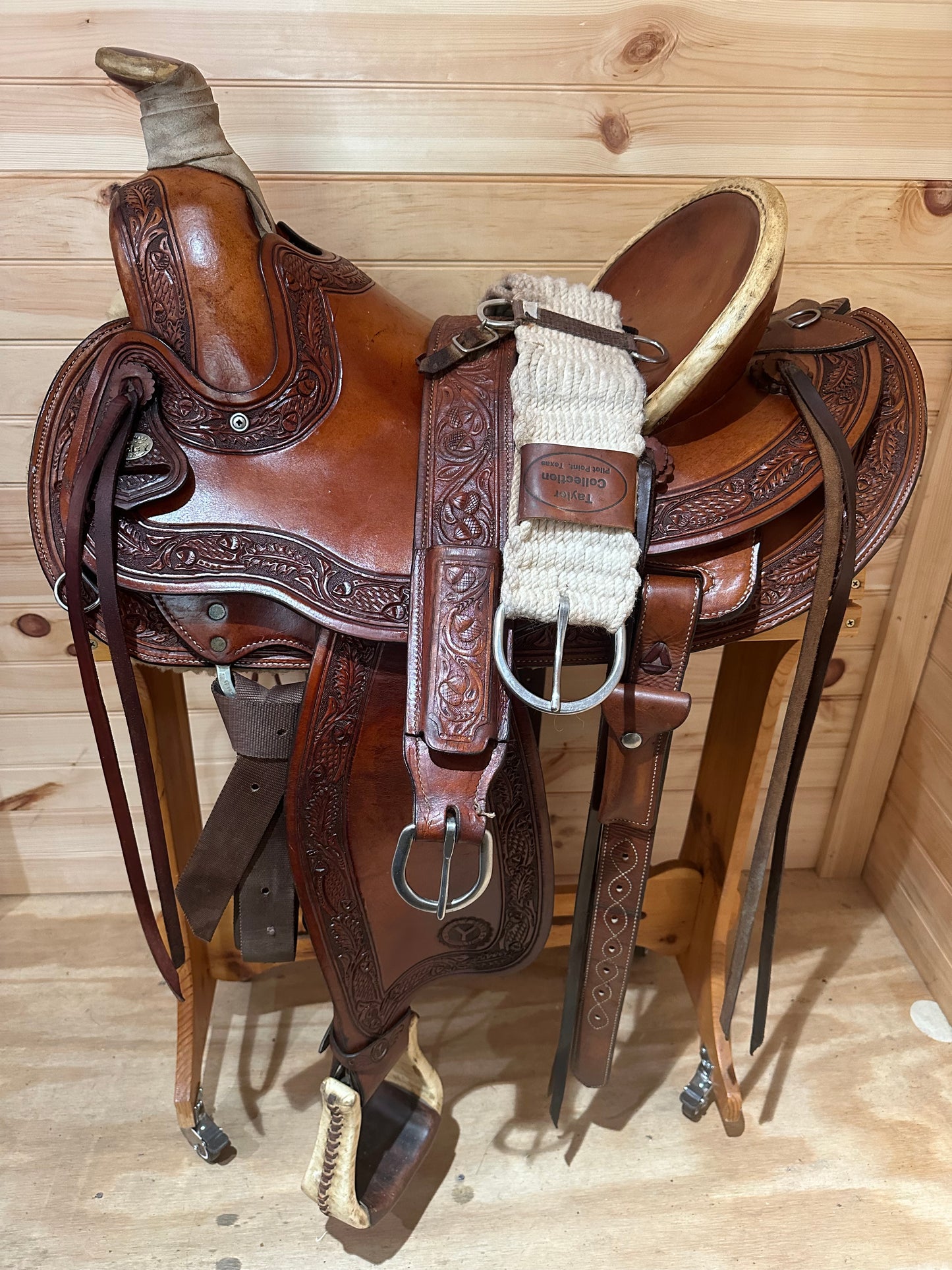 16” Circle Y Hardseat Ranch Roper Western Saddle Model 1156