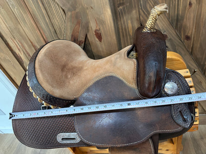 14” Crates Squeak Huber Barrel Racer Western Saddle Model 9224