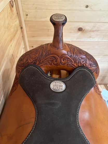 16.5” Billy Cook Maker Sulphur,OK Western Trail Saddle Model 8934