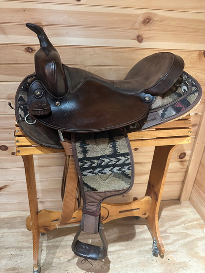 16” Big Horn Cordura/Leather Western Trail Saddle Model 182
