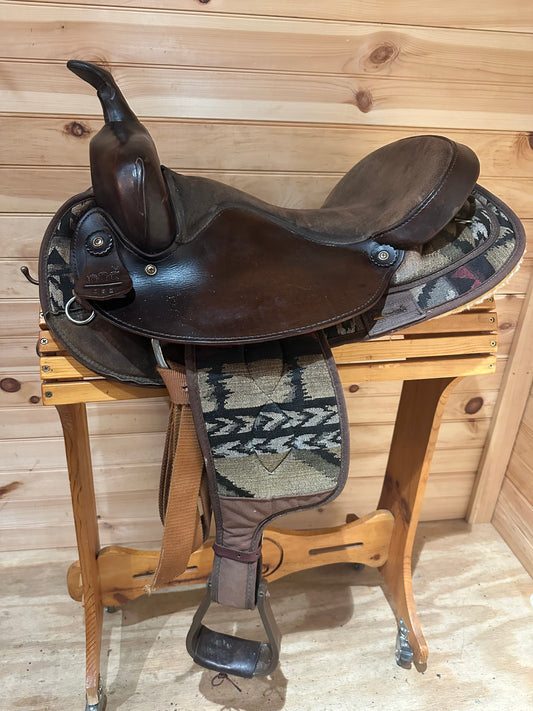 16” Big Horn Cordura/Leather Western Trail Saddle Model 182