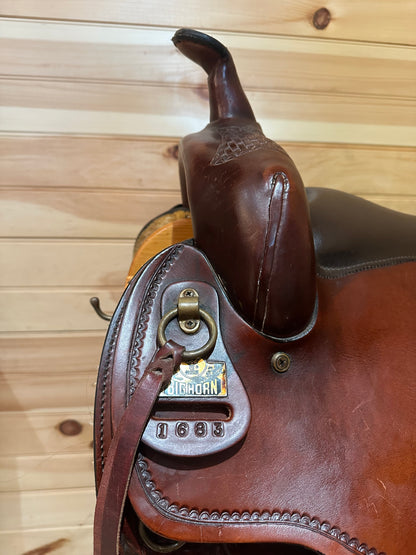17.5” Big Horn Draft Western Saddle Model 1683