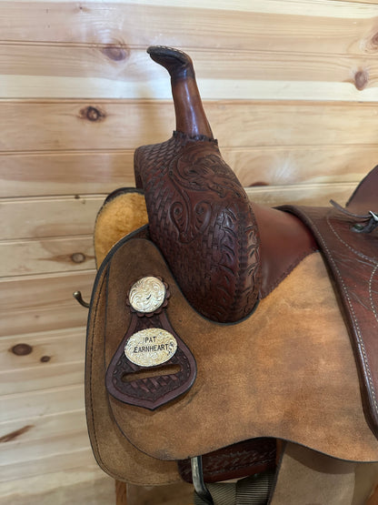 17” Circle Y Cutter Pat Earnheart Western Saddle Model 1345