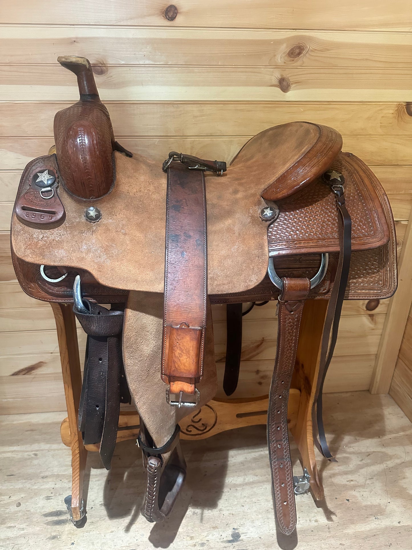 16.5” Genuine Billy Cook Basket Ranch Cutter Western Saddle Model 8965