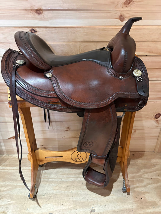 16” Circle Y Omaha Flex-Lite Western Trail Saddle Model 1554